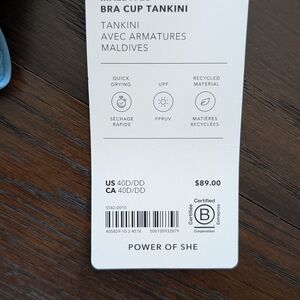 Athleta Maldives Bra Cup Tankini